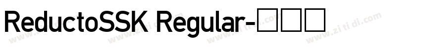 ReductoSSK Regular字体转换